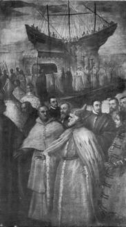 Figura 2: Tintoretto, L'arrivo a Venezia della nave con San Marco