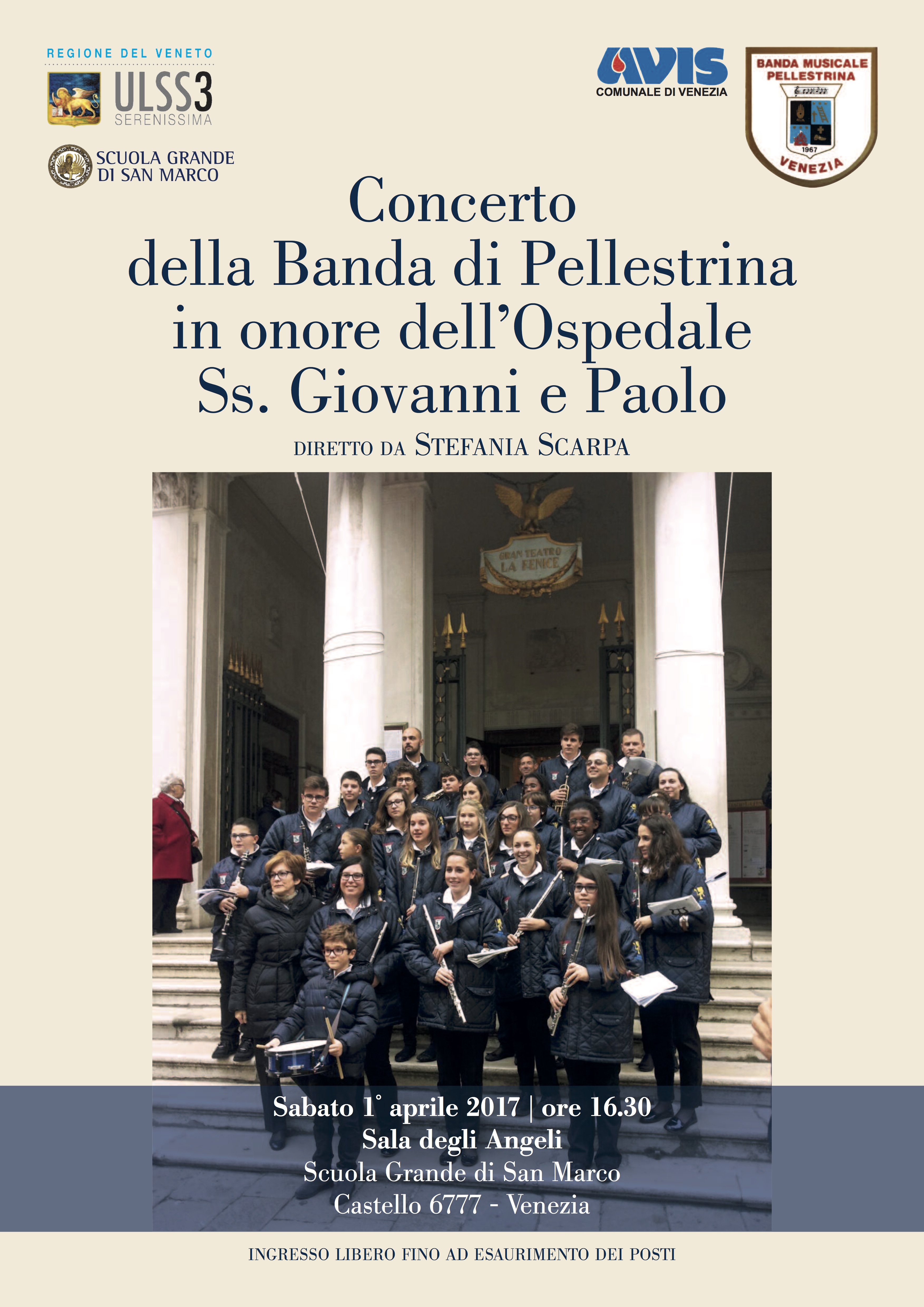 Concerto della Banda di Pellestrina in onore dell’Ospedale SS. Giovanni e Paolo