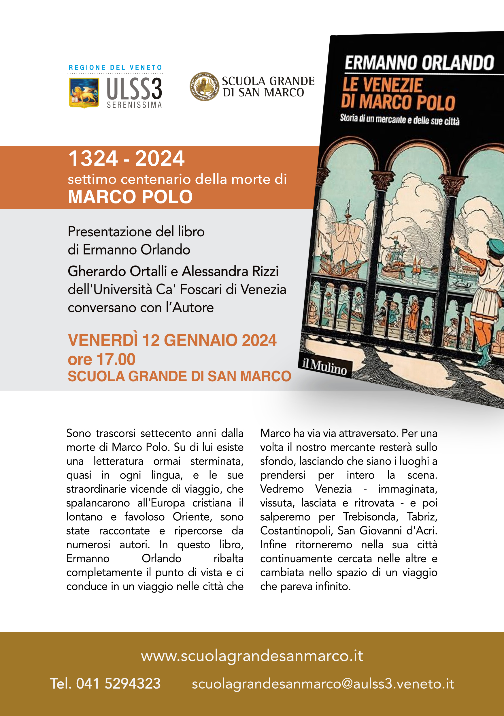 1324 - 2024 settimo centenario della morte di MARCO POLO
